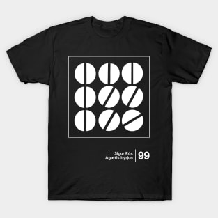 Ágætis byrjun - Minimalist Style Graphic Artwork Design T-Shirt